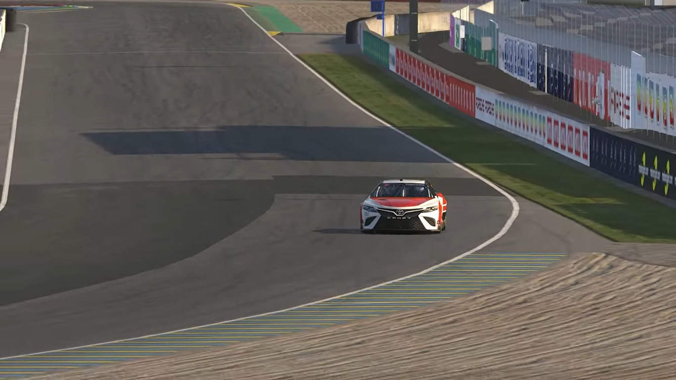 Watch a Simulated Lap of Le Mans in a NASCAR Stock Car