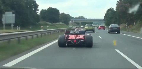 gp2 car on the road