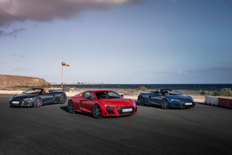 2022 audi r8 v10 coupe and r8 v10 convertible