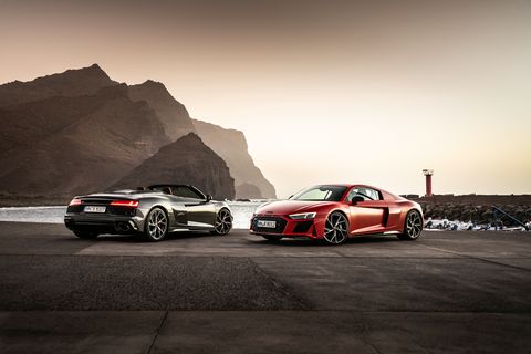 2022 audi r8 v10 coupe and r8 v10 convertible