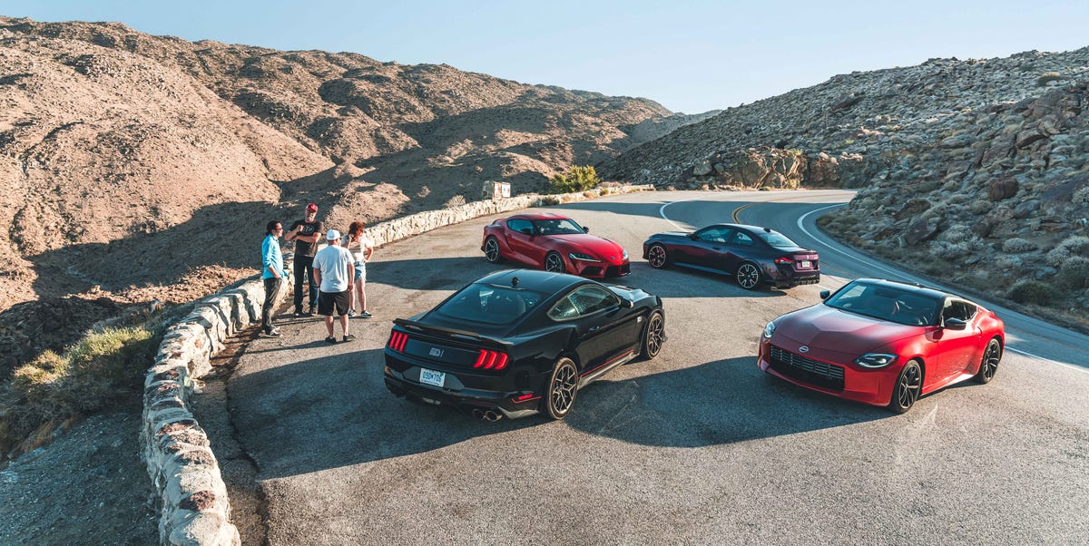 BMW M240i vs. Ford Mustang vs. Nissan Z vs. Toyota Supra Photos