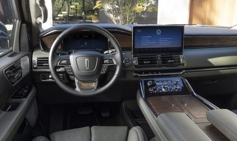 2022 lincoln navigator black label central park interior preproduction model shown with available features available early 2022 available at participating lincoln black label dealers only