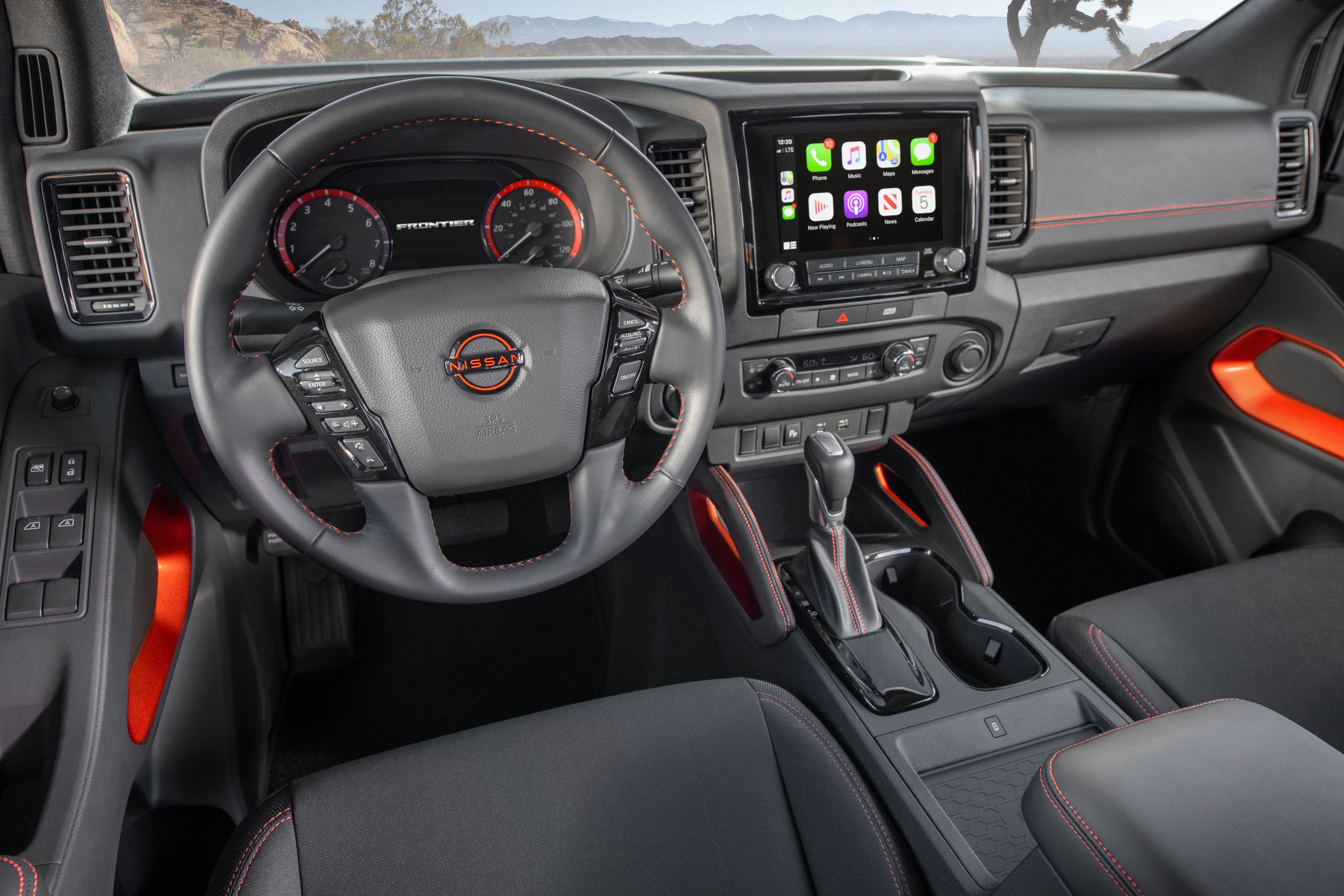 2019 nissan frontier steering wheel size