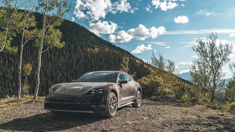 2022 Porsche Taycan Cross Turismo 4S front exterior 2022 porsche taycan cross turismo 4s front exterior