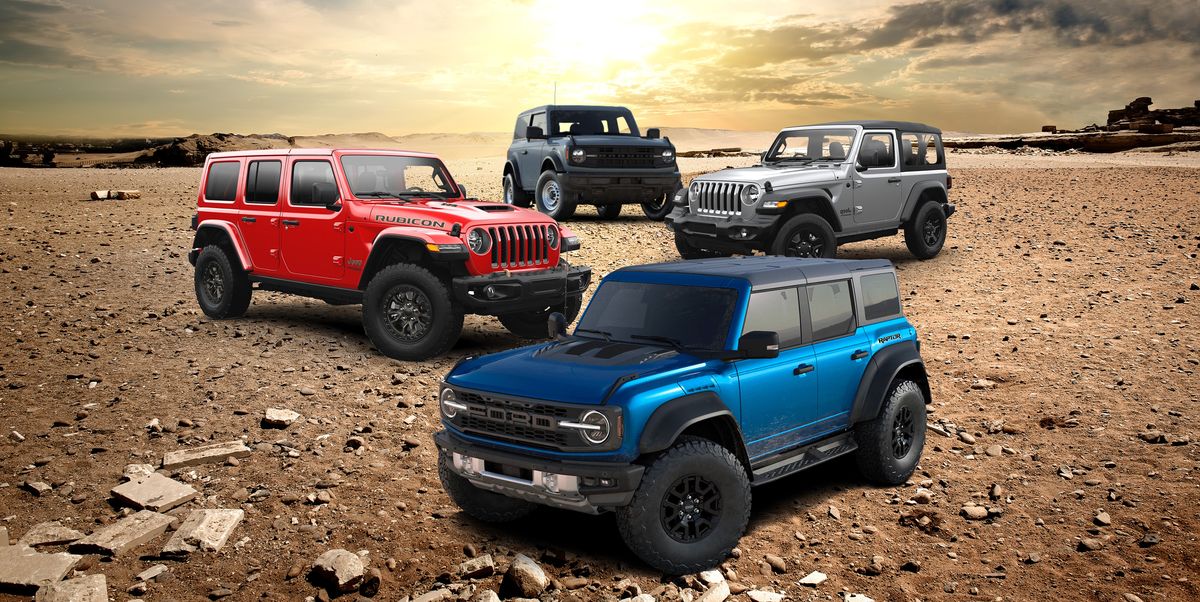 2022 Ford Bronco and Jeep Wrangler Prices and Trims Compared