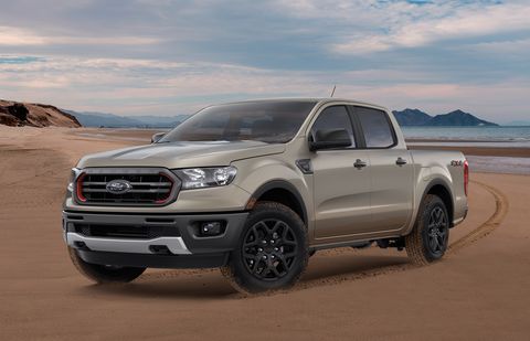 2022 ford ranger sand edition front
