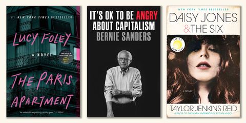 lucy foley, the paris apartment, bernie sanders, its ok to be angry about capitalism, taylor jenkins reid, daisy jones and the six