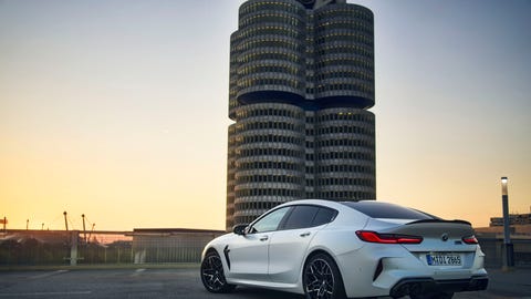 2023 BMW M8 Gran Coupe rear 2023 bmw m8 gran coupe rear