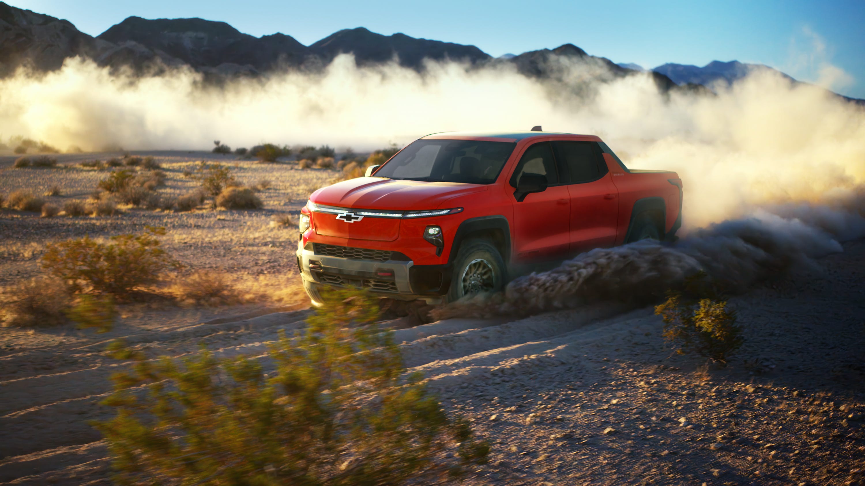 Chevy's Silverado EV Trail Boss Brings a 2-Inch Lift and All-Terrain Tires to the EV Pickup