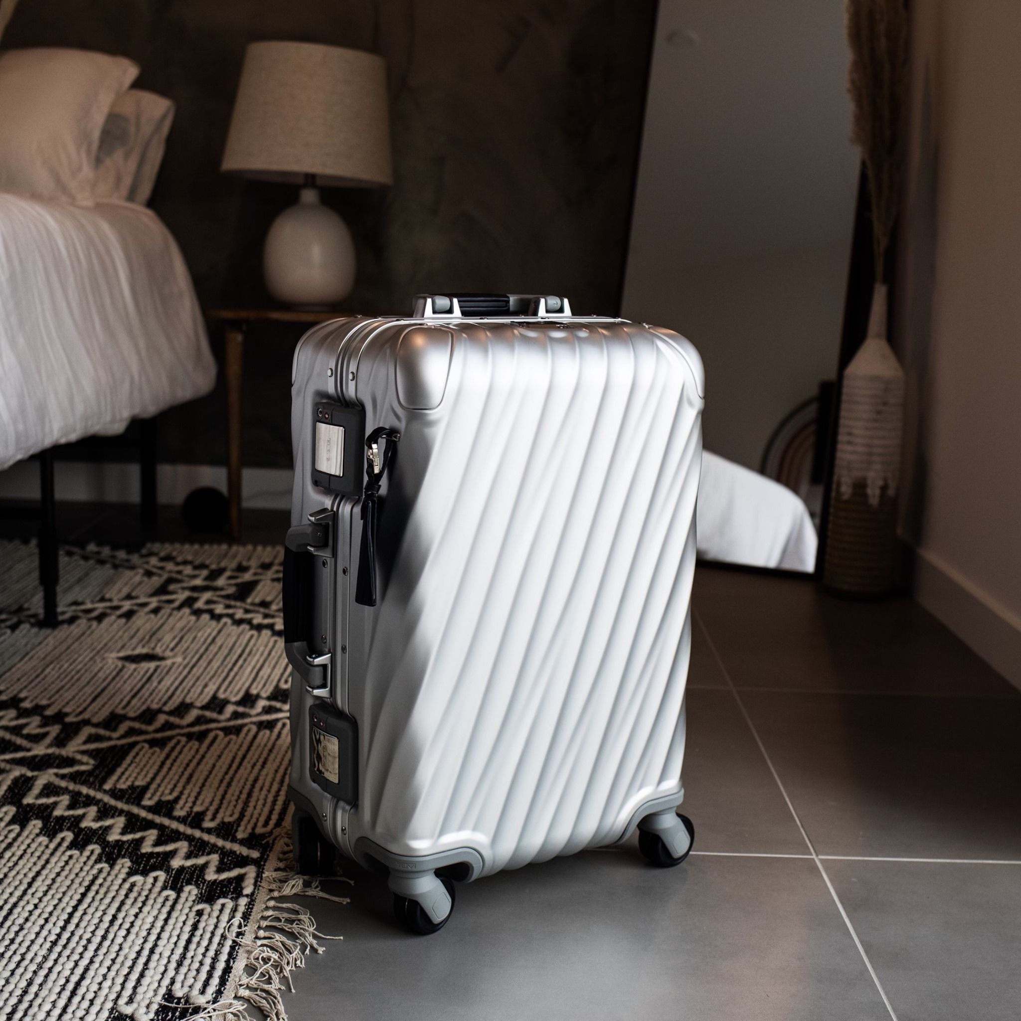 Everest Set of 3 Suitcase Hard Case Luggage Cabin Bag Wheeled Adjustable Handle 