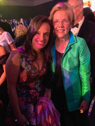 alexis mcgill johnson with senator elizabeth warren, 2019