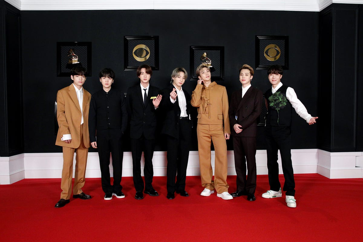 BTS's 2021 Grammys Red Carpet Outfits Prove They're Still the Ultimate