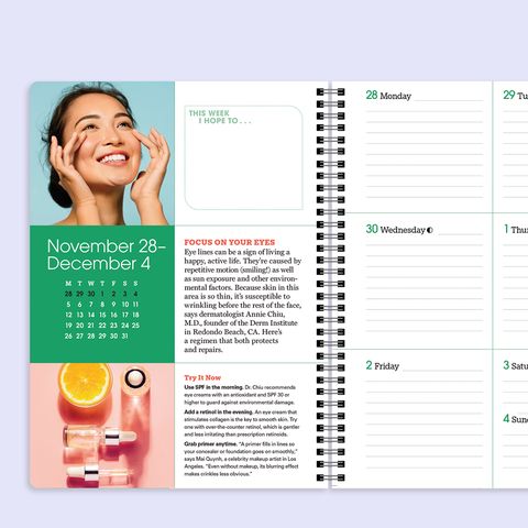 prevention's 2022 calendar and health planner