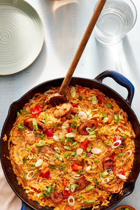 One-Pan Cajun Orzo with Sausage - Global Connections for Women