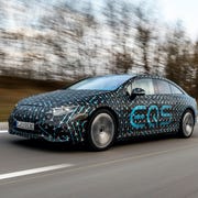 mercedes benz eqs electric vehicle sedan luxury 2022