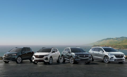 gambar paket dari buick encore 2022, encore gx, envision dan enclave