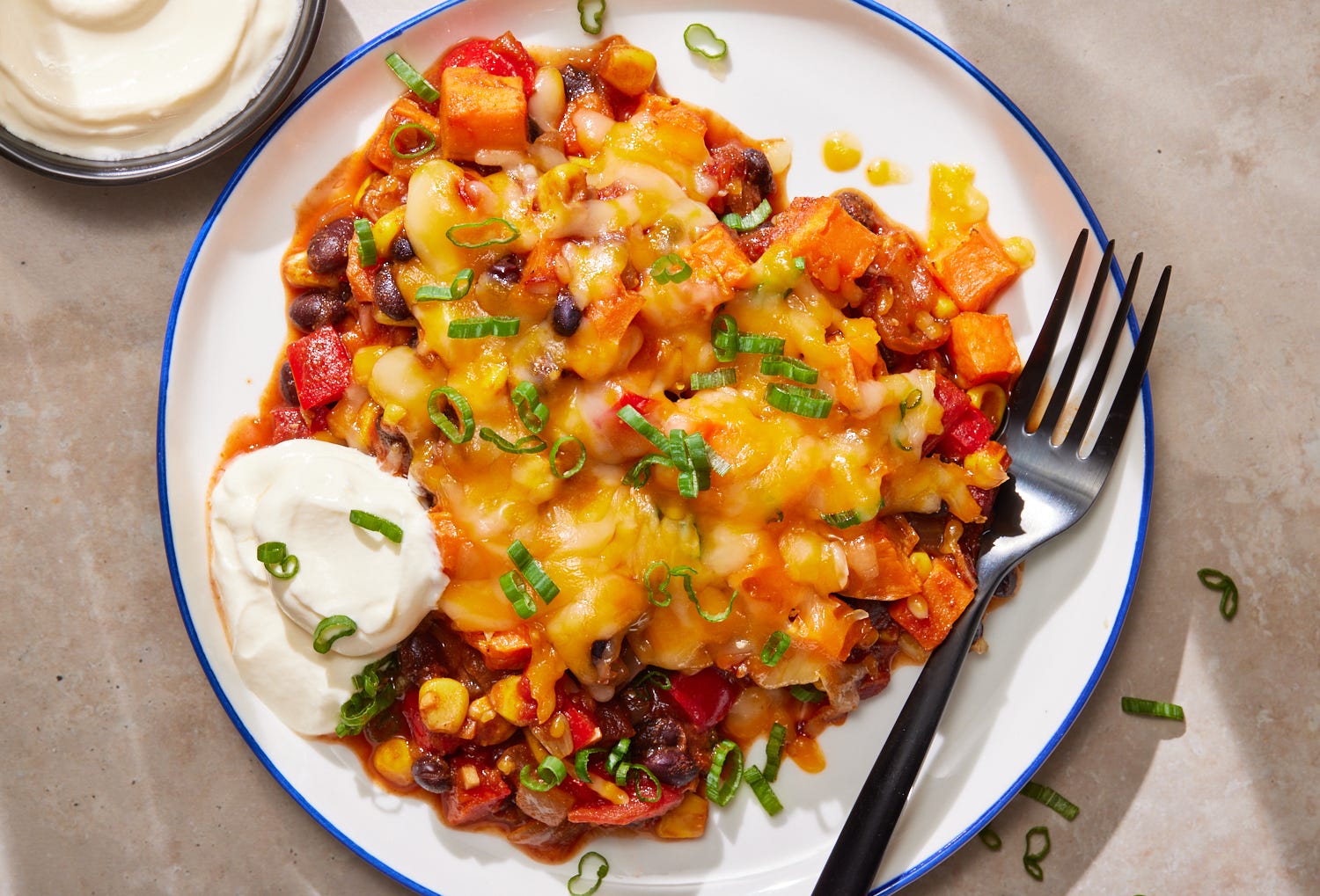 This Chili Cheese Sweet Potato Casserole Is A Meatless Comfort Food Classic