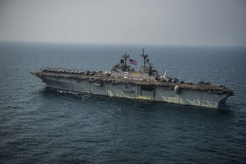 arabian gulf oct 9, 2015 the wasp class amphibious assault ship uss essex lhd 2 transits the arabian gulf essex is the flagship of the essex amphibious ready group and, with the embarked 15th marine expeditionary unit 15th meu, is deployed in support of maritime security operations and theater security cooperation efforts in the U.S. 5th Fleet area of ​​operations U.S. Navy photo by Mass Communication Specialist 2nd Class Bradley J GeeReleased