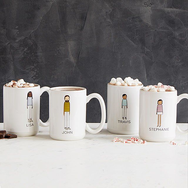 Gift ideas for Family Members: Personalized Family Mugs from Uncommon Goods