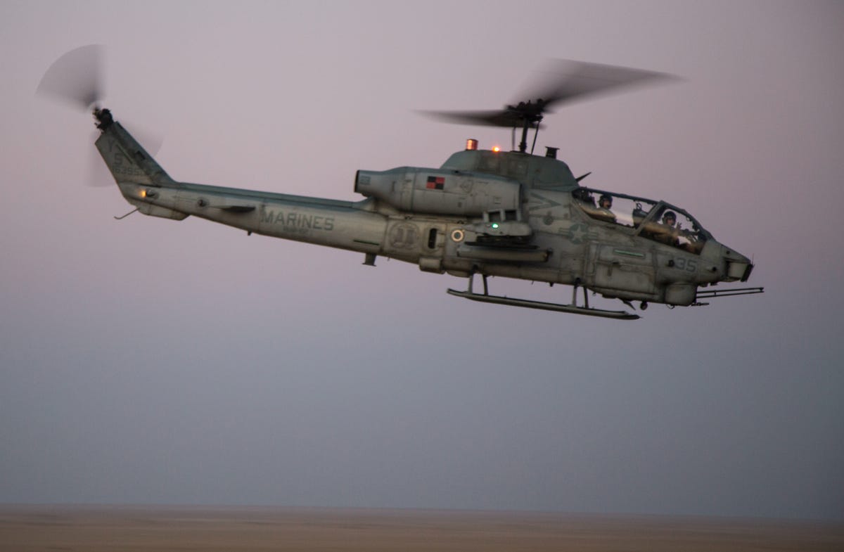 Attack Helicopter Lands in Field to Retrieve Lost Cell Phone