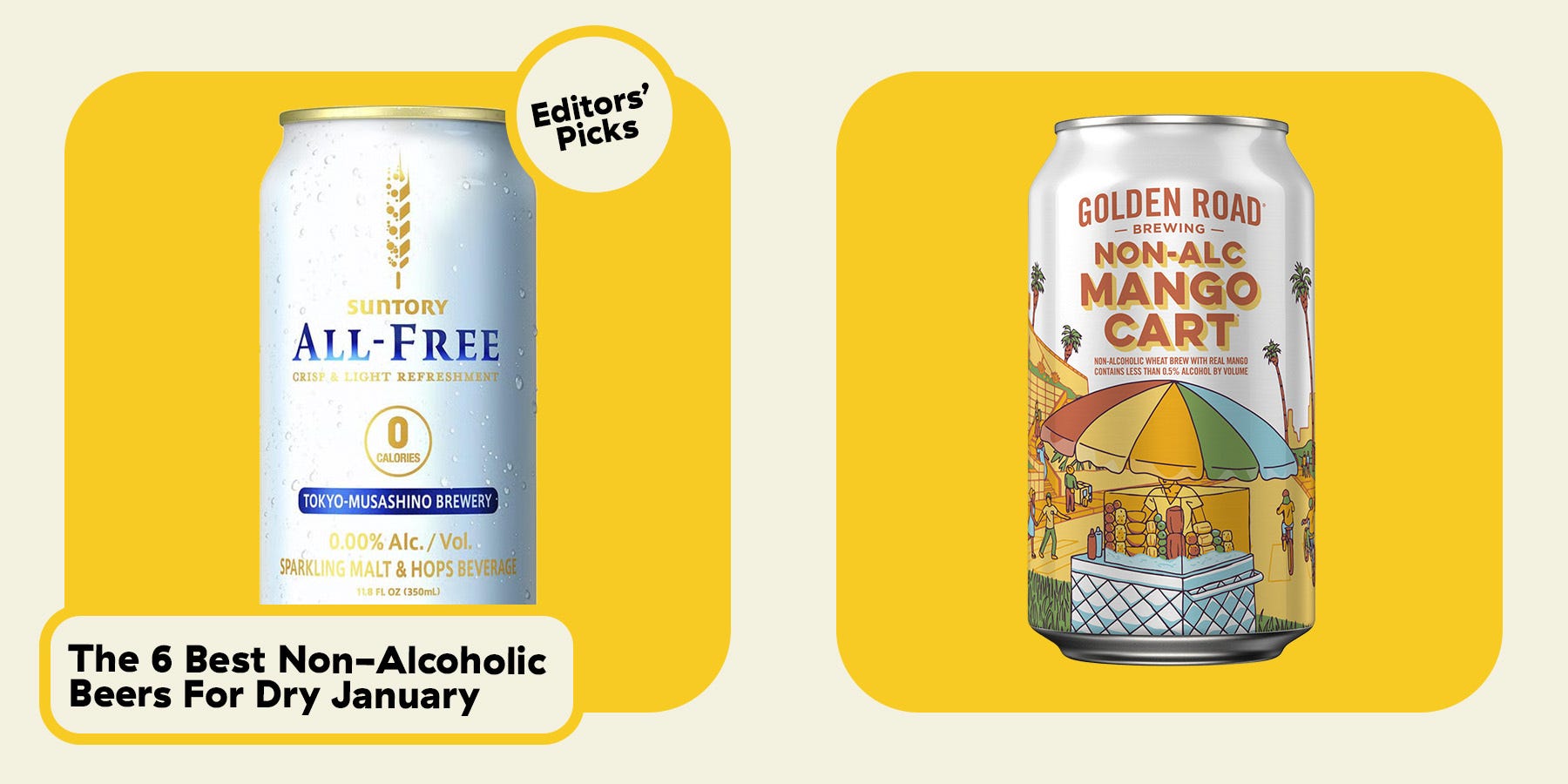 The 6 Best Non-Alcoholic Beers For Dry January & Beyond