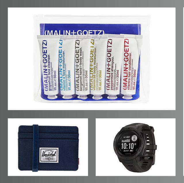 best travel gifts such as garmin watches, wallers, air pods, nodpod weighted eye blankets, facewash, water bottles, and more