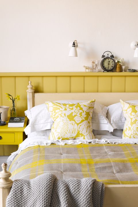 yellow and gray bedroom ideas