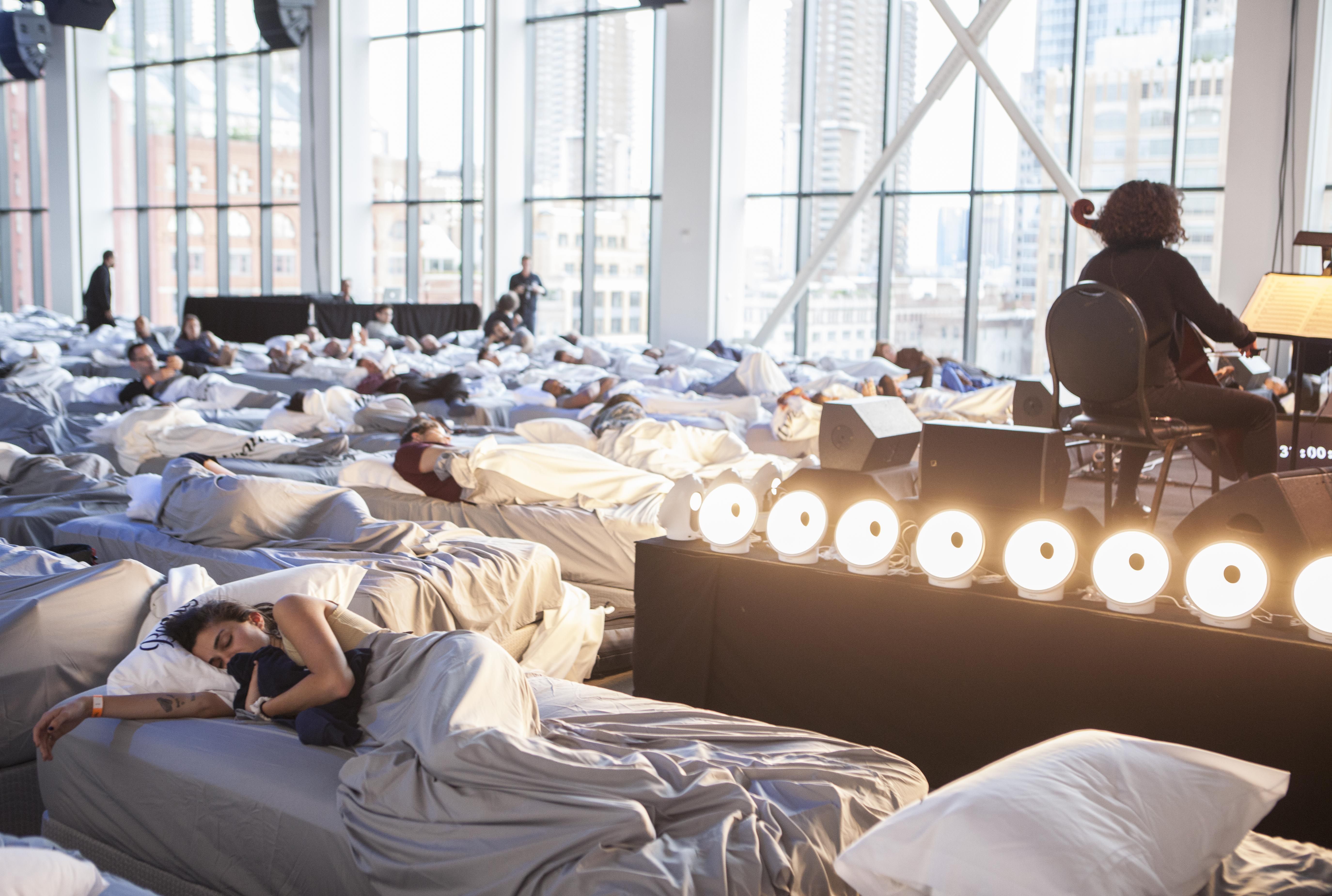 I Tried Sleeping Next To 160 Strangers At An Overnight Concert Max Richter S Sleep Presented By Beautyrest