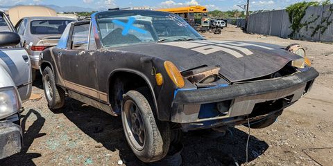 1970 porsche 914 in colorado junkyard