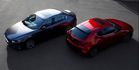 2019 Mazda 3 sedan and hatchback