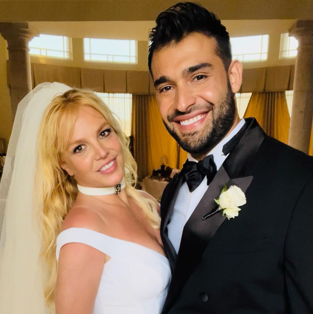 Here's Our First Look at Britney Spears and Sam Asghari's Fairytale Wedding