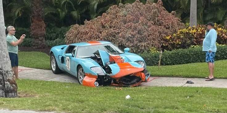 Florida Ford GT Owner Crashes Because He's 