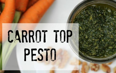 image carrot top pesto