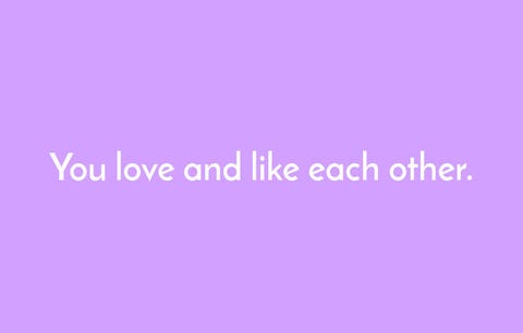 you love and like each other you love and like each other