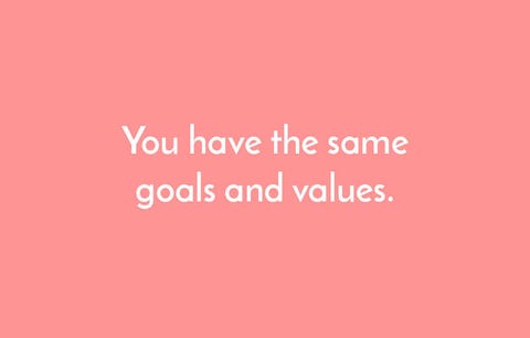 same goals and values same goals and values