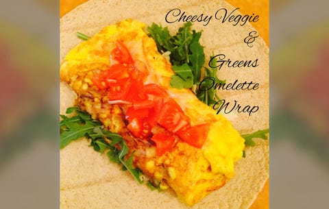 Veggie Omelette Wrap Recipe
