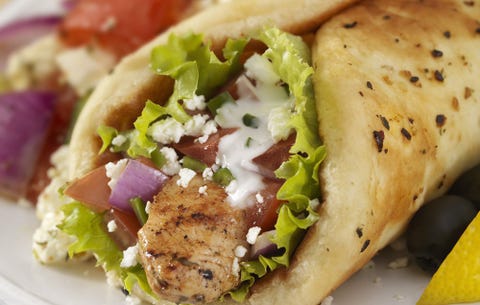 mediterranean chicken wrap