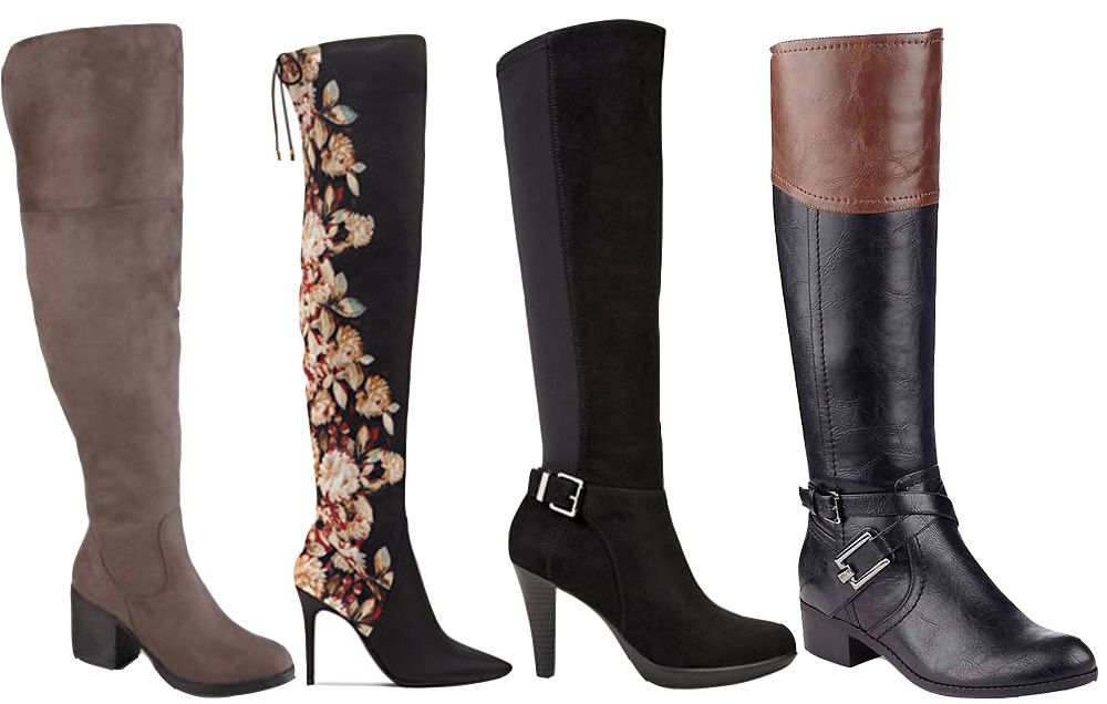 wide calf boots zappos