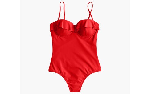 J. Crew Ruffle Underwire One-Piece Swimsuit J. Crew Ruffle Underwire One-Piece Swimsuit