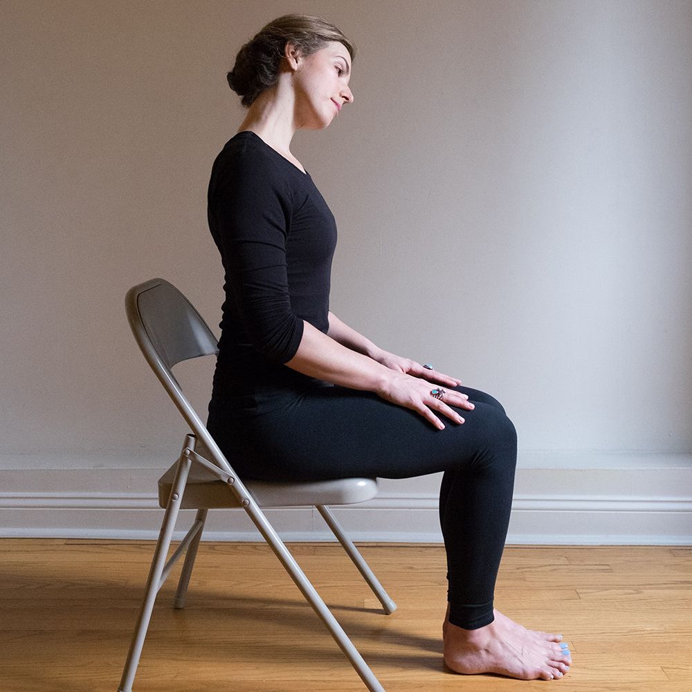 seated neck stretches yoga