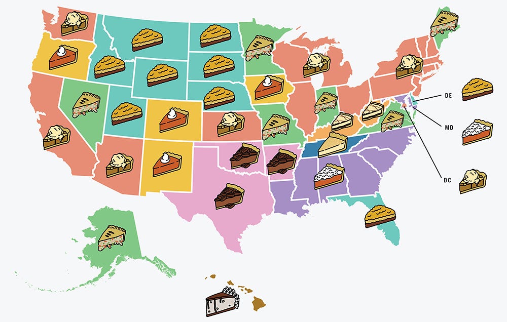 what is each states pie