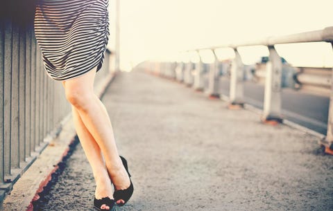 Skirt with bare legs Skirt with bare legs