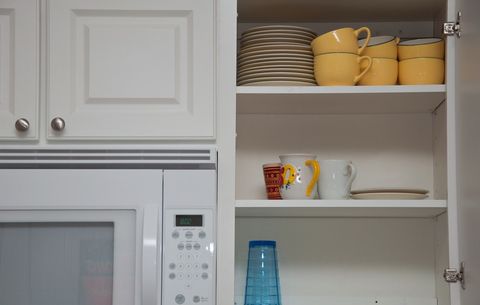 Organized kitchen cabinet