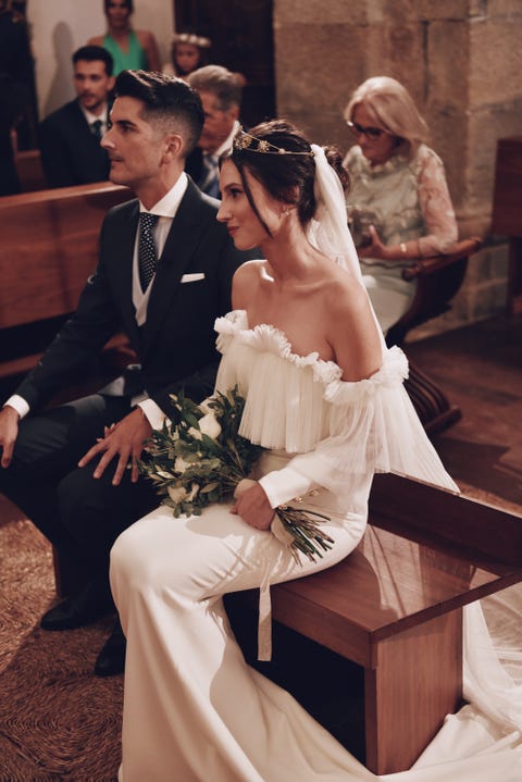 La novia gallega con el vestido romántico de tul más bonito La novia gallega con el vestido romántico de tul más bonito
