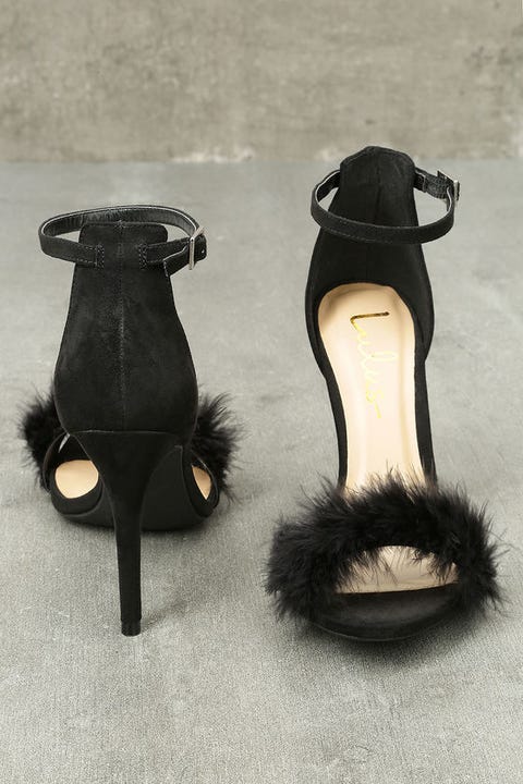 feather evening shoes