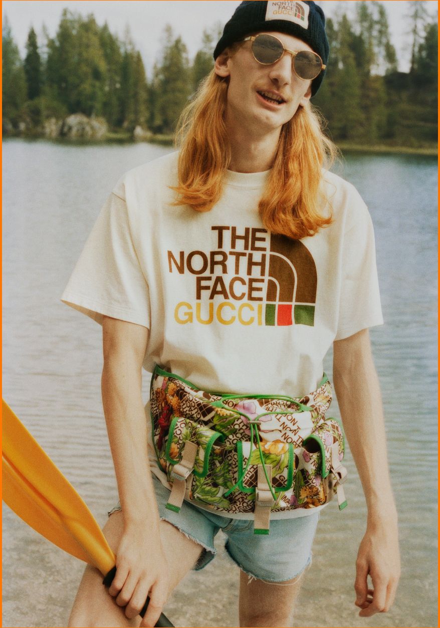 the north face feat gucci