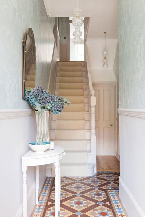 25 Stylish Hallway Wallpaper Ideas - Entryway and Stairway Wall Decor