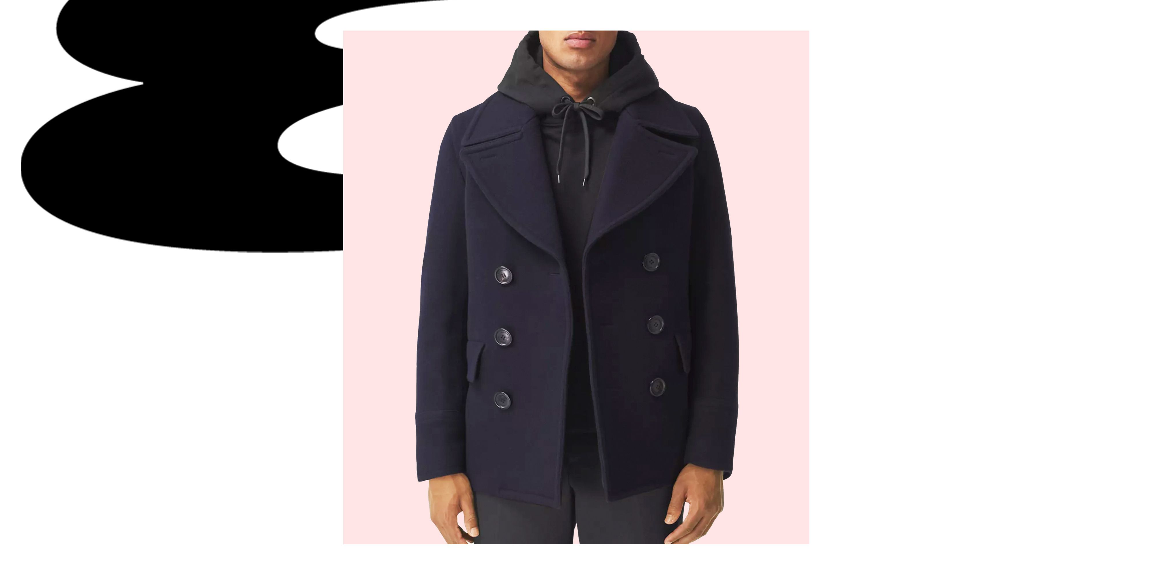 traditional mens peacoat