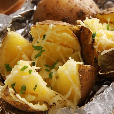 baked potato with cheese