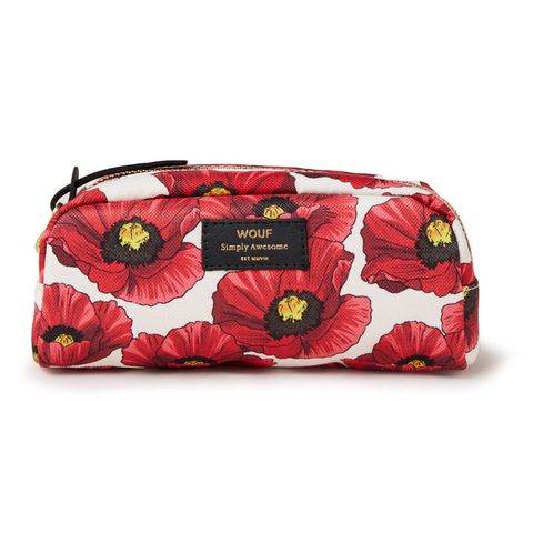 Red, Pattern, Carmine, Maroon, Coquelicot, Floral design, Coin purse, 